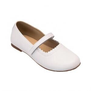 NEW ELEPHANTITO girl's aria flats in white
